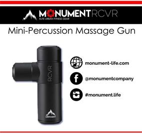 img 3 attached to Monument RCVR Compact Massage Gun - Portable Mini Percussion Massager for Athletes - Deep Tissue Recovery & Muscle Soreness Relief - Ultra-Quiet Brushless Motor - Ideal for Injury Recovery