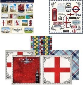 img 1 attached to England Sightseeing Themed Paper and Stickers Scrapbook Kit by Scrapbook Customs