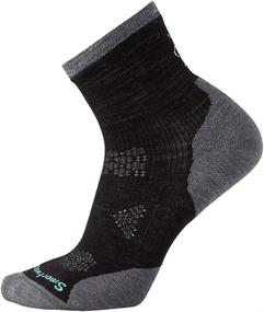 img 3 attached to Smartwool Weather Mid Crew Socks Black