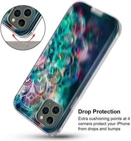 img 3 attached to 📱 LOEV iPhone 11 Pro Case with Built-in Screen Protector: Ultimate Protection for iPhone 11 Pro 5.8" 2019 - Heavy Duty Defender with Shockproof PC and Anti-Scratch TPU Bumper - Stylish Mandala Design