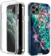 📱 loev iphone 11 pro case with built-in screen protector: ultimate protection for iphone 11 pro 5.8" 2019 - heavy duty defender with shockproof pc and anti-scratch tpu bumper - stylish mandala design logo