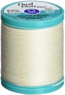 🧵 coats dual duty plus button & carpet thread 50yd-cream: versatile thread for upholstery and button sewing needs logo