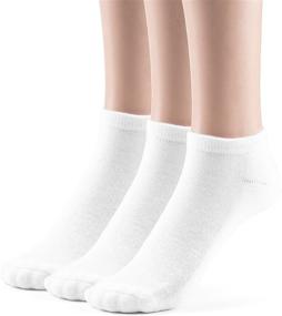 img 1 attached to Silky Toes Kids' Bamboo Athletic Socks - Seamless, Cushioned, and Organic (3 or 6 Pairs)