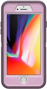 img 3 attached to 📱 OtterBox Defender Series Purple Nebula Rugged Case for iPhone SE (2020), iPhone 8, iPhone 7 - Non-Retail Packaging (Microbial Defense Included)