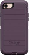 📱 otterbox defender series purple nebula rugged case for iphone se (2020), iphone 8, iphone 7 - non-retail packaging (microbial defense included) logo