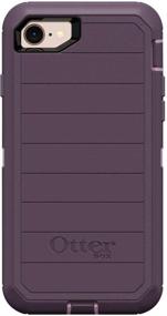 img 4 attached to 📱 OtterBox Defender Series Purple Nebula Rugged Case for iPhone SE (2020), iPhone 8, iPhone 7 - Non-Retail Packaging (Microbial Defense Included)