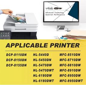 img 1 attached to 🖨️ V4INK Compatible Drum Replacement for Brother DR720 DR-720 Drum Compatible with Brother HL-5450DN HL-5470DW MFC-8510DN DCP-8110DN HL-6180DWT MFC-8710DW MFC-8950DW MFC-8910DW DCP-8150DN Printer (Excluding Toner)