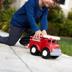 img 2 attached to Imaginative Green Toys Fire Truck for Enhanced Play-time Experience
