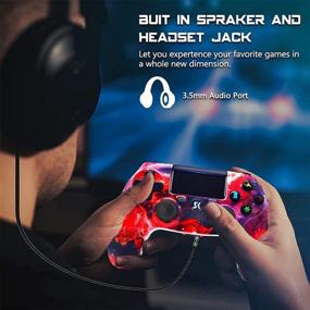 img 3 attached to PS4 Double Shock Wireless Controller Gamepad - Compatible with Playstation 4/Pro/Slim - Headset Jack, Touch Pad, Motion Control - Orion Nebula
