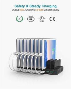 img 3 attached to 🔌 Unitek USB Charging Station: Organize and Charge Multiple Devices, Quick Charge 3.0 Compatible for Smartphone, Tablet, iPad, and More