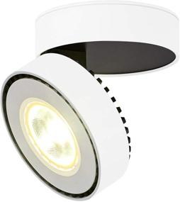 img 4 attached to 🔦 TOPMO Indoor 12W LED Spotlight: Adjustable Ceiling Light/Surface Mounted, 4000K Natural White, 10X10X6CM - Wall Lamp or Ceiling Spotlight (White4000K)