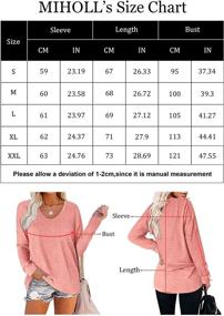 img 1 attached to MIHOLL Womens Shirts Sleeve Pocket Outdoor Recreation for Hiking & Outdoor Recreation Clothing