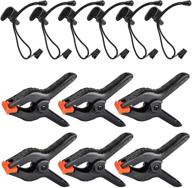 📸 enhance your studio setup with yesker backdrop clamps and background clips - 6 pack, 4.4 inch heavy duty holder for photography and video backdrop support stand logo