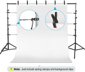 img 1 attached to 📸 Enhance your Studio Setup with Yesker Backdrop Clamps and Background Clips - 6 Pack, 4.4 Inch Heavy Duty Holder for Photography and Video Backdrop Support Stand