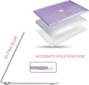 img 3 attached to iPAPA MacBook Air 13 inch Case 2020 2019 2018 - Glitter Glossy Hard Case with Keyboard Cover & Screen Skin - Perfect Fit for A2337 M1 A2179 A1932 - Compatible with Retina Touch ID - MacBook Air 2020 Case