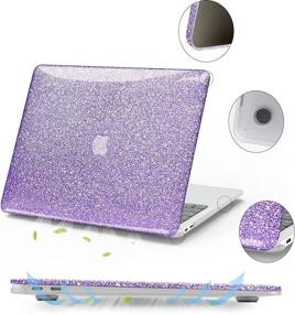 img 2 attached to iPAPA MacBook Air 13 inch Case 2020 2019 2018 - Glitter Glossy Hard Case with Keyboard Cover & Screen Skin - Perfect Fit for A2337 M1 A2179 A1932 - Compatible with Retina Touch ID - MacBook Air 2020 Case