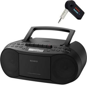 img 4 attached to 🎶 Sony Bluetooth Boombox Bundle – [2] Piece Set: Classic Stereo Boombox w/ CD/Cassette/Radio & 3.5mm with NeeGo Wireless Bluetooth Receiver; Stream Music from Device
