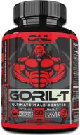 💪 goril-t men's test booster - 60 tablets for energy, strength, metabolism, and t-levels boost - supports weight loss - natural male performance supplement logo