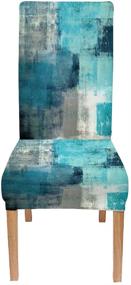 img 3 attached to CAPSCEOLL Turquoise Abstract Slipcover Kitchen