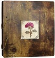 🌺 preserve your precious memories with edenseelake dried flower photo album - holds 200 4x6 photos! logo