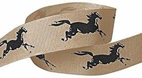 img 1 attached to Q YO Grosgrain Wrapping Accessory Horse Tan