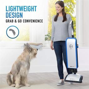 img 2 attached to 🧹 Hoover ONEPWR HEPA+ Cordless Bagged Upright Vacuum Cleaner, Lightweight, Carpet and Hard Floor Cleaning, BH55500PC, White