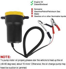 img 3 attached to 🚗 WAMTHUS 12V 60W Motor Oil Change Pump Extractor | Oil Diesel Fluid Transfer Scavenge Suction Pump for Car Boat Motorbike Truck RV ATV | Quick Oil Extractor Pump (Upgrade)