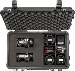 img 1 attached to 📸 Pelican 1510 Hybrid Case - With TrekPak Dividers and Foam - Perfect for Drone or DSLR Camera Storage (Black)