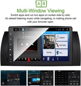img 1 attached to 🚗 Радио автомобиля BMW E39 M5 X5 5 Series с GPS-навигацией, одиночным DIN, стерео-Bluetooth, Android 10.0, сенсорным экраном, Wi-Fi, IPS, BT, AM FM RDS, Quad Core, 2GB RAM, 32GB ROM без DVD.