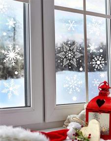 img 3 attached to GSS Designs Снежинки Арт Шаблон - Многоразовые шаблоны 12x16 дюймов для рождественского украшения - Шаблоны для рисования снежинки для мебели, стен, окон, тканей и дерева (SL-072)