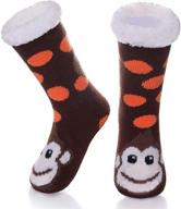 rongblue christmas slipper animal sherpa girls' clothing in socks & tights logo