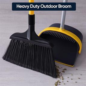 img 2 attached to 🧹 Yocada 54-Inch Heavy-Duty Broom for Outdoor & Commercial Use – Perfect for Courtyard, Garage, Lobby, Mall, Market, Floors, Home, Kitchen, Office – Easily Sweeps Pet Hair & Rubbish – Blue Color