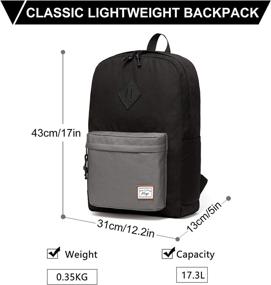img 3 attached to 🎒 Kasqo Water Resistant Lightweight Backpack: Maximum Capacity for Your Exploration Needs