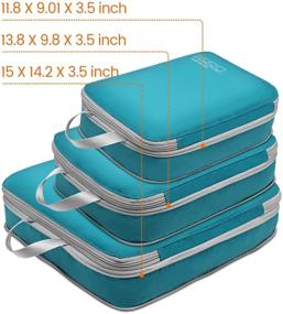 img 3 attached to Cambond Compression Packing Cubes - Essential Travel Accessories for Organized Luggage