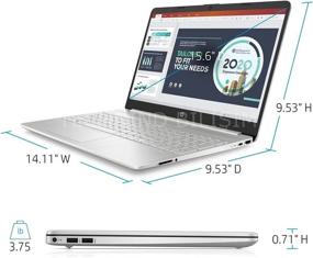 img 2 attached to 💻 HP 15.6" HD Laptop (2021) - 10th Gen Intel i3-1005G1, 8GB DDR4, 256GB PCIe NVMe SSD, Intel UHD Graphics, Wi-Fi, Webcam, Windows 10 Home S Mode