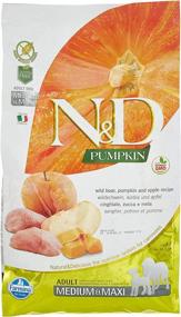 img 4 attached to 🐶 Farmina Natural & Delicious Grain-Free Pumpkin, Boar and Apple Adult Medium Breed Dry Dog Food – 5.5 lb Bag