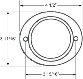 img 1 attached to 🟡 Blazer International B888A Oval Aluminum Amber Reflector: Enhanced Visibility for Safety