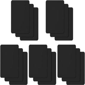 img 4 attached to 🔧 Waterproof Nylon Repair Patches, Self-Adhesive Lightweight Patches for Clothing & Down Jacket Tear Repair – Pack of 15 (Black)