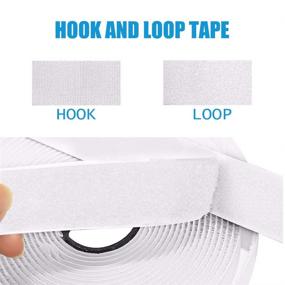 img 2 attached to 🧵 TYLife Hook and Loop Tape: 1 Inch x 26 Feet Heavy Duty Adhesive Strip for Sewing, Crafting, Indoor and Outdoor Use (White)