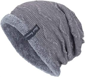 img 4 attached to YSense Winter Slouchy Beanie Oversized Sports & Fitness