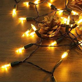 img 1 attached to 🎄 Waterproof Battery Operated String Lights, 2 Pack 50 LED Christmas Lights with 8 Modes - Ideal for Outdoor Indoor Christmas Tree, Wreath, Wedding, Patio, Party, Garden Decor - Warm White