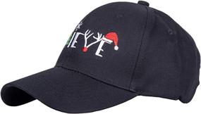 img 3 attached to Christmas Believe Baseball Holiday Black 3 Outdoor Recreation for Hiking & Outdoor Recreation Clothing