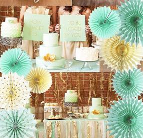 img 2 attached to 🎉 Mint Gold Party Decorations: Perfect for Birthdays, Showers, and Weddings!