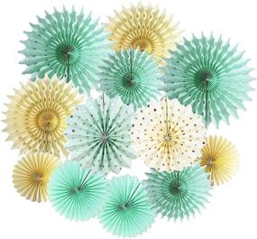 img 1 attached to 🎉 Mint Gold Party Decorations: Perfect for Birthdays, Showers, and Weddings!