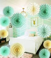 🎉 mint gold party decorations: perfect for birthdays, showers, and weddings! логотип