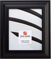 craig frames 16x20 black picture frame with smooth wrap finish - 2-inch wide логотип