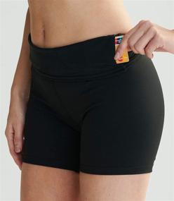 img 1 attached to 🩳 ZUTY Women's High Waisted Biker Shorts with Dual Hidden Pockets for Workout, Athletic Running, Yoga – Long Shorts Included