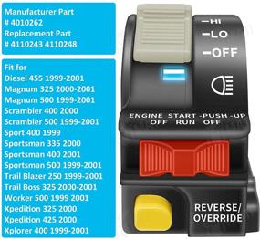 img 3 attached to 🔧 M MATI Left Handlebar Switch Assembly for Polaris Sportsman Scrambler Magnum Trail Blazer Trail Boss Diesel Xpedition Xplorer Sport Worker - 4010262 4110243 4110248