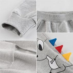 img 1 attached to 👕 DEEKEY Little Boys Long Sleeve Tee Shirts Tops and Jogger Pants Set - 2 Piece Playwear Kids Clothes Sweatshirt