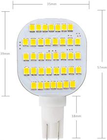 img 2 attached to 🔆 GRV T10 921 922 912 LED 38-2835 SMD DC12V-24V RV Ceiling Dome Light RV Interior Lighting Trailer Camper Warm White Pack of 6: Powerful & Energy-Efficient Lighting Solution